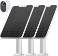 4W Solar Panel Charging Compatible with Arlo Pro 3/Pro 4/Pro 5S/Ultra/Ultra 2 only, with 13.1ft Waterproof Charging Cable, IP65 Weatherproof,Includes Secure Wall Mount(3-Pack)(Magnetic Connector)