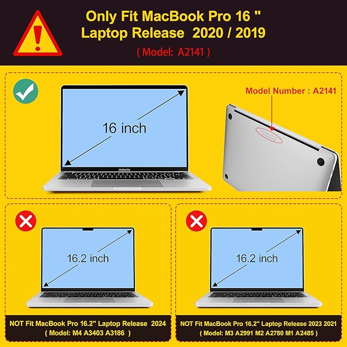 Mektron for MacBook Pro 16 inch A2141 Case 2020 2019 Release - Image 2