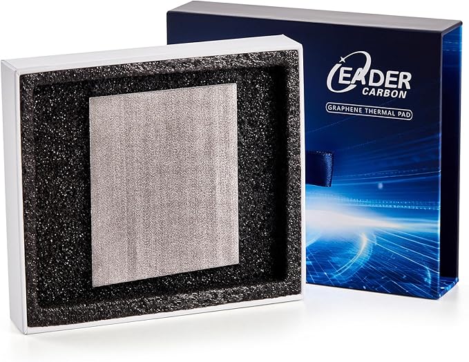 Thermal Pad,68 * 51 * 0.2mm,Graphene Thermal Pads for GPU/CPU/SSD/Electronics - Highly Efficient, Compressible (68 * 51mm)