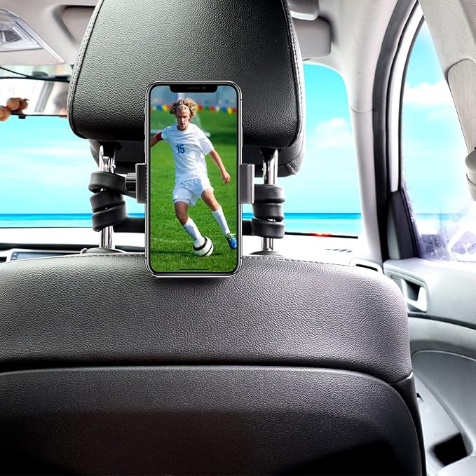 Portable Flexible Cell Phone Holder Stand for Treadmill/Stroller/Elliptical/Car/Bike/Shopping Cart,Compatible with 3.5~7.5" iPhone/Smartphone, 27.5 inch/70cm Long Arm for Cellphone