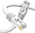 GEARit Cat 6 Ethernet Cable (1-Pack 14 Feet) Cat6 Network Patch, 10Gbps, RJ45, Snagless Cord, Gold-Plated Connectors, Internet for PC, TV, Tablet, Router, Printer, Servers, IT Data Center - White