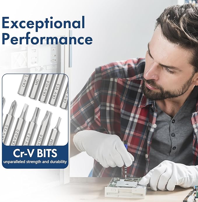 XOOL 82 in 1 Precision Screwdriver Set, Magnetic Electronics Repair Tool Kit with Flexible Shaft and Extension Rod, Compatible for PC, Laptop, iPhone, PS4, PS5, Xbox, Camera, Computer, Tablet