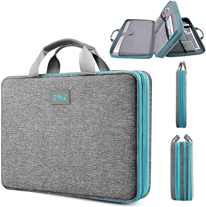 ZINZ Laptop Case Computer Sleeve Briefcase with Multi-pockets for 11.6 12.9 13 13.3 14 15 15.6 16 inch Notebooks