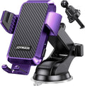 Wireless Car Charger, Phone Holders for Your Car, 15W Auto Clamping Phone Mount Car Accessories for iPhone 16 15 14 13 12 Mini Pro Max, Samsung Galaxy S24 Ultra S23 S22+ Note 20, etc - Purple
