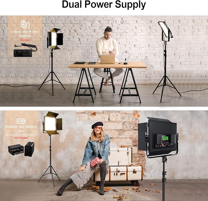 Pixel K80 Photography Lighting with APP Control, 2600K-10000K CRI 97+ RGB Led Video Light Panel, 9 Applicable Scenes Lighting for Studio/Gaming/Streaming/YouTube/Videography/Film/Video Recording