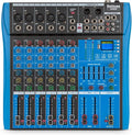 Professional Audio Mixer, 6 Channel, Input 48V Phantom Power Stereo Digital USB Bluetooth MP3 Computer Input, Build-in 16 Effect DSP, for Recording, Live Streaming, Podcasting MG60S