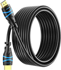 BlueRigger 4K HDMI Cable 50FT (4K 30Hz, HDR10, in-Wall CL3 Rated, High Speed, HDCP2.2, eARC) - Long HDMI Cable Compatible with Home Theatre, HDTV, Gaming Consoles, Streaming Devices