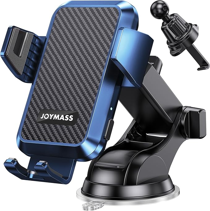Wireless Car Charger, Phone Holders for Your Car, 15W Auto Clamping Phone Mount Car Accessories for iPhone 16 15 14 13 12 Mini Pro Max 11, Samsung Galaxy S24 Ultra S23 S22+ Note 20, etc - Blue