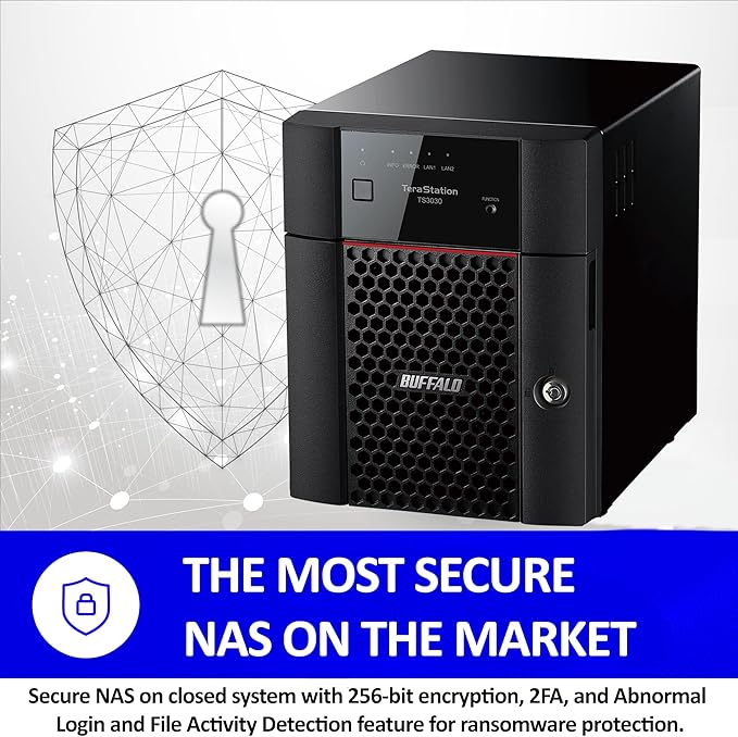 BUFFALO TeraStation Essentials 2025 4-Bay Value Desktop NAS 24TB (4x6TB) with Hard Drives Included