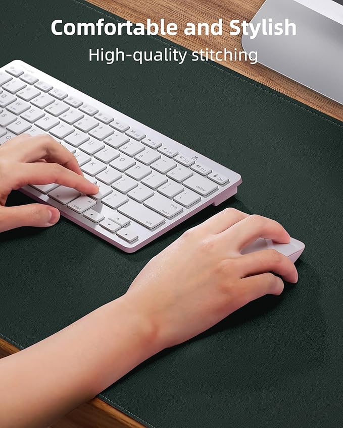 Extra Large Desk Mat - 63"x 17" Non-Slip Desk Pad for Office and Home - Ideal for Large Mouse Pad and Desk Mats on Top of Desks(Dark Green)