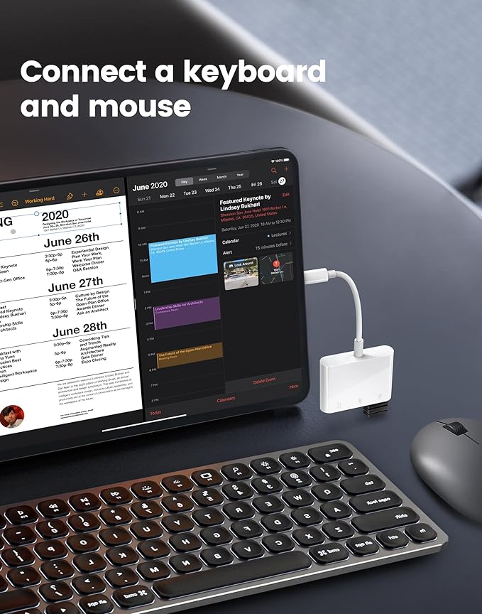 USB C SD Card Reader, Oyuiasle USB C to SD Card for iPhone 15 16/iPad/Mac/Laptop, USB-C/Type C Memory Card Adapter for iMac, iPad Pro Air Mini, MacBook Pro Air,Galaxy,MicroSD/SD