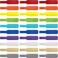 Cable Labels - Wrap-It Storage - Large, Multi-Color (30-Pack) - Colorful Labels for Basement and Office Organizing