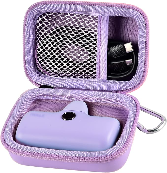 Portable Charger Power Bank Case for Swyop/for Feob/for Charmast/for JEJILL/for LanLuk/for VEGER/for iWALK/for Taegila/for Kuulaa and More Small Charging Battery Pack - Bag Only (Purple)