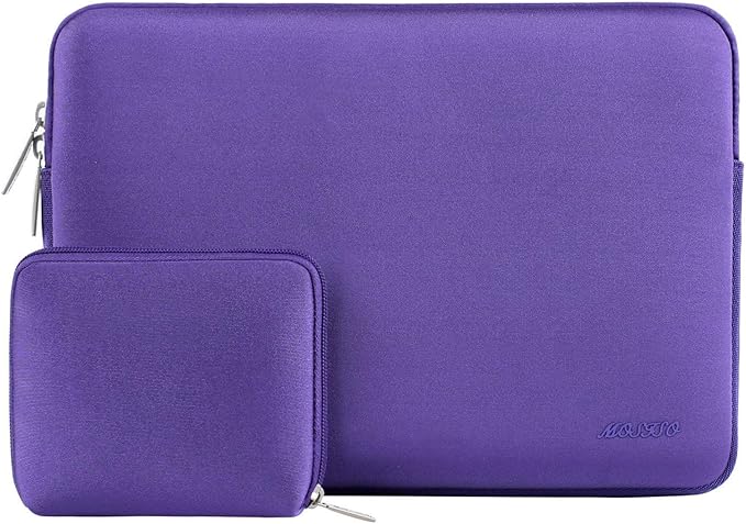 MOSISO Laptop Case 13.3 inch, 13-13.3 inch Laptop Sleeve Bag Compatible with MacBook Air/Pro 13 / Pro 14, HP Dell ASUS Lenovo Notebook, Neoprene Computer Sleeve Bag with Small Case, Ultra Violet