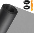 MAGZO Window&Door Screen Replacement Kit, 86" W x 196" L, with Retaining Spline(Total 65.6 FT) and Press-in Installation Tool, Polyester Scratch-Proof, Repair Adjustable Mesh for Windows&Doors, Black