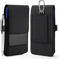 BECPLT Nylon Holster for Galaxy S25 Ultra 5G S24/S23/S22/S21/S20 Ultra Belt Holster Black Cell Phone Holder Belt Clip Holster Case Phone Pouch Belt Pouch Cover