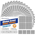 KING MOUNTAIN 20 Sheets Black Window Screen Repair Patches,4×4 in Window Screen Repair Kit for Window Screen and Screen Door Tears Holes, Strong Adhesive Screen Tape Mesh Repair,Quick & Waterproof