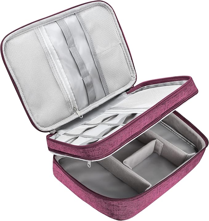 CILLA Electronics Organizer Travel, Travel Cord Organizer Case, Compact Electronics Accessories Bag for Cable, Cord, Charger, Phone