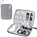 SELLYFELLY Travel Electronics Organizer Portable Cable Organizer Bag for Storage Electronic Accessories Case for Cord,Phone,Charger,Flash Drive (Gray)