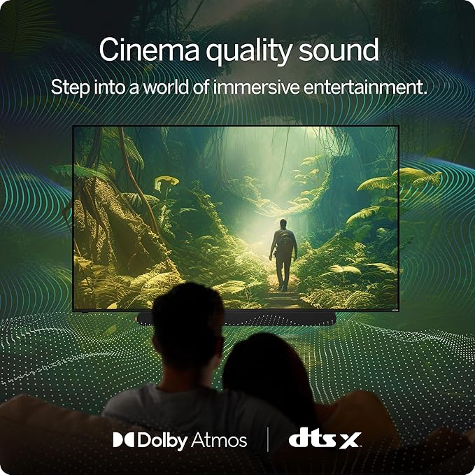VIZIO 5.1 Soundbar SE, Wireless Subwoofer, Surround Sound w/Dolby Atmos & DTS:X, Bluetooth Speaker, QuickFit™ Compatible – SV510X-08 (New, 2024 Model)