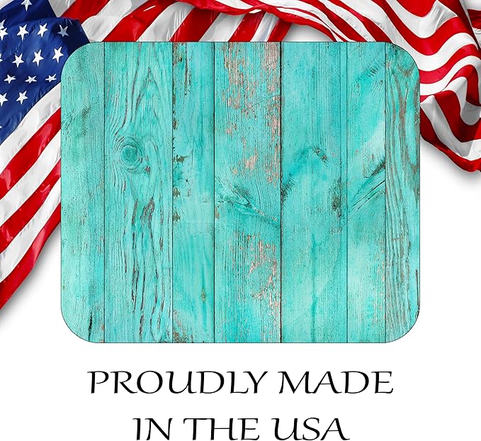 Decorative Colorful Mouse Pad Mat Mousepad for Desk Computer Laptop PC Gaming Home or Office Gift (Blue Aqua MP12)